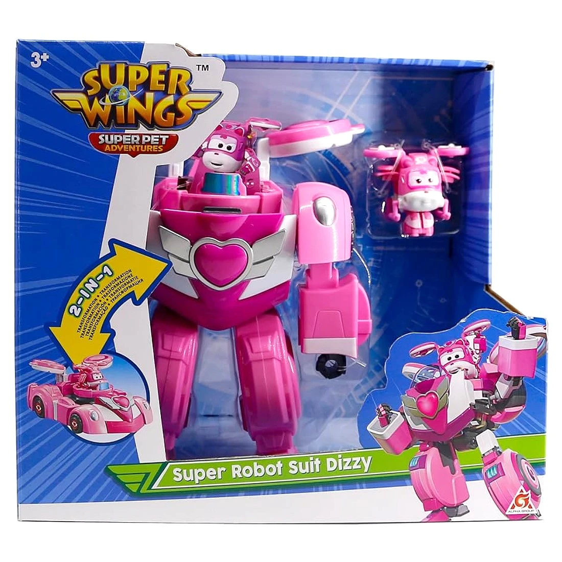 Super Wings 超級飛俠 蒂蒂變型機器人賽車組