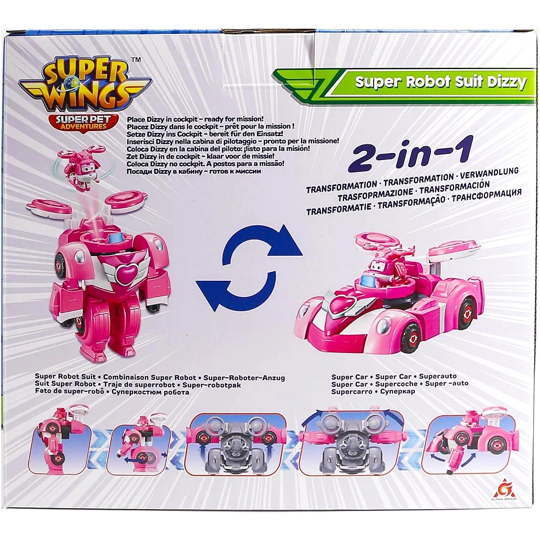 Super Wings 超級飛俠 蒂蒂變型機器人賽車組
