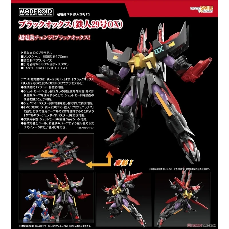 代理版 GSC MODEROID 超電動機器人 鐵人28號FX 黑牛 鐵人29號OX