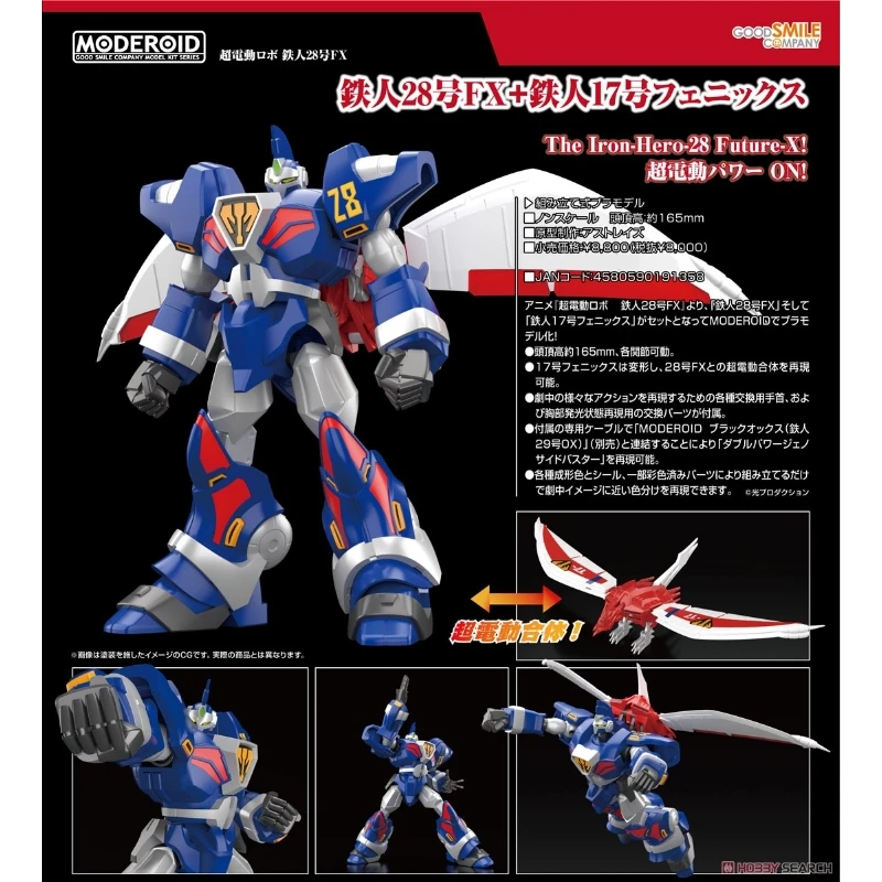 GSC MODEROID 超電動機器人 鐵人28號FX ＆ 鐵人17號鳳凰
