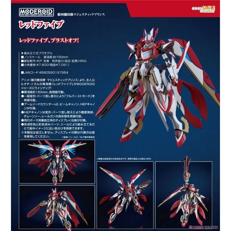 代理版 GSC MODEROID 銀河機攻隊 RED FIVE