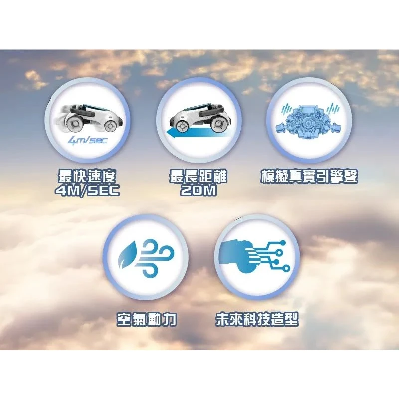 寶工 Pro'sKit 科學玩具 GE-732 空氣動力超跑