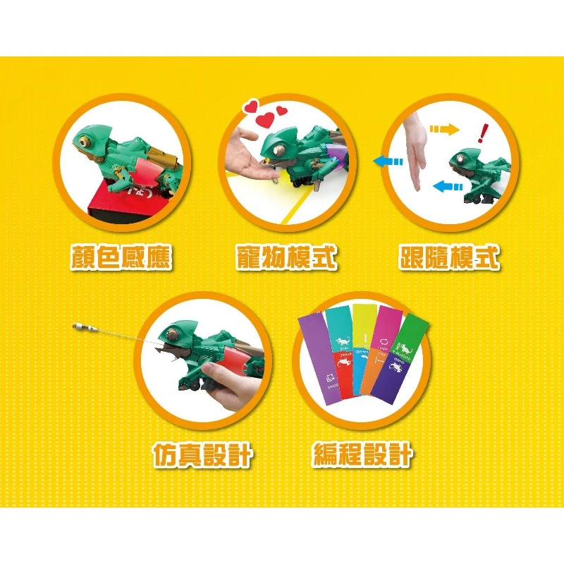 寶工 Pro'sKit 科學玩具 GE-735 AI編程變色龍 酷迪