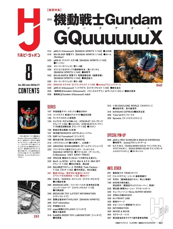 日文版 Hobby Japan 2025年8月號雜誌