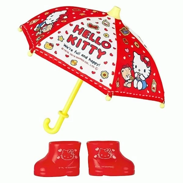 小美樂娃娃 Hello Kitty 雨具組