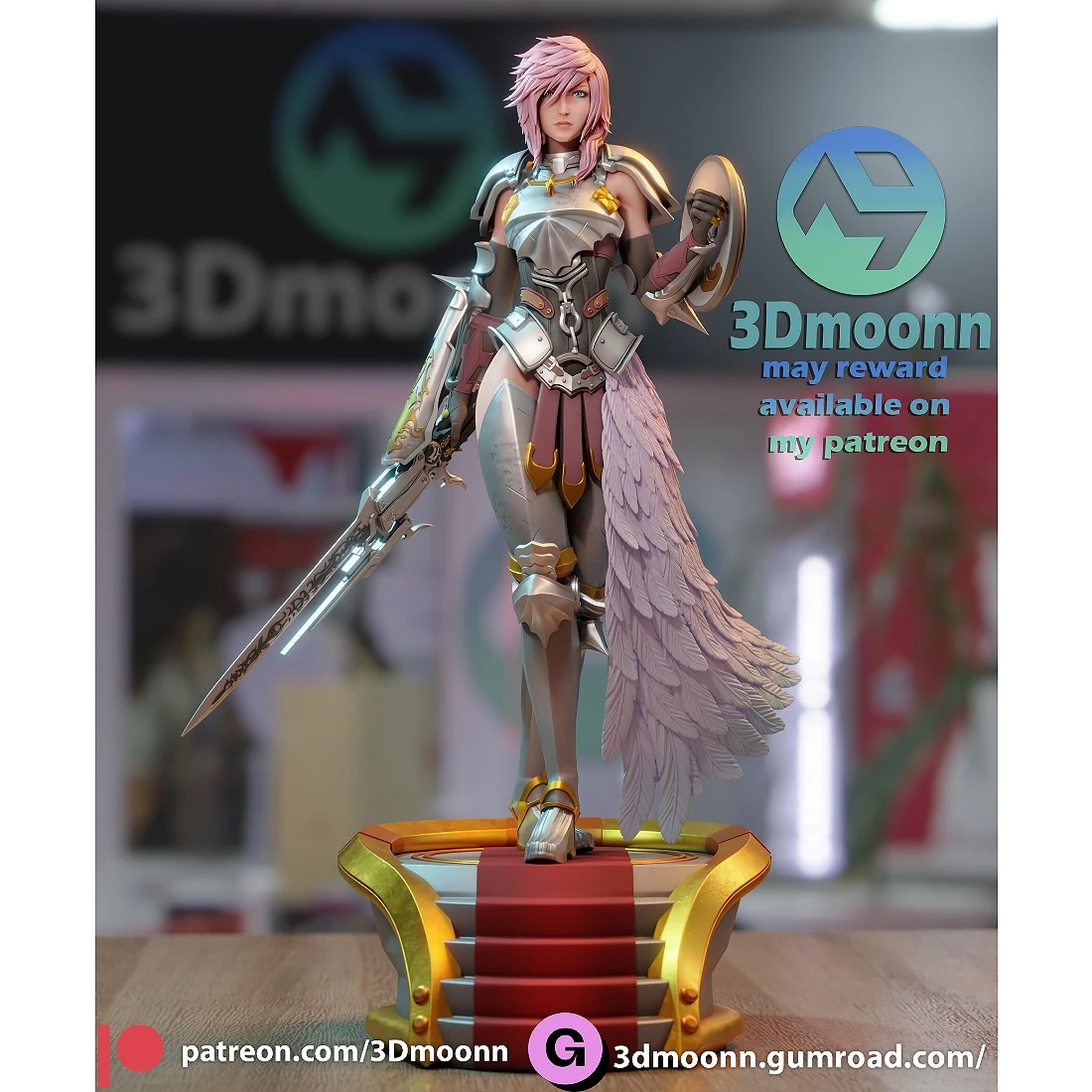 3D列印 GK灰模 訂製品 太空戰士13 雷光