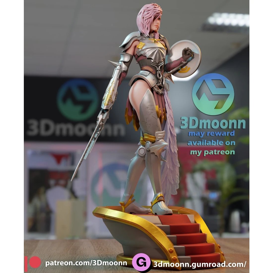 3D列印 GK灰模 訂製品 太空戰士13 雷光