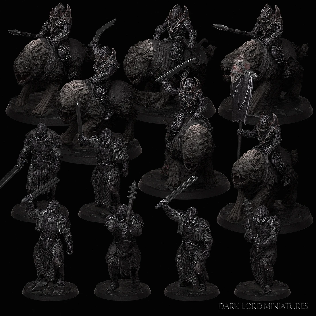 3D列印 GK灰模 訂製品 魔戒 半獸人軍團 12人小隊
