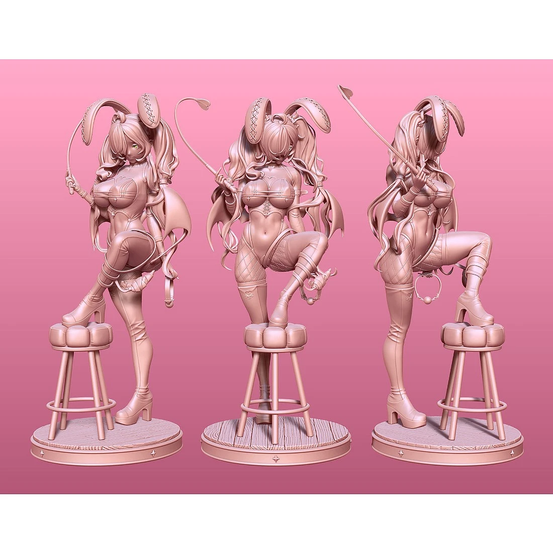 3D列印 GK灰模 訂製品 惡魔兔女郎