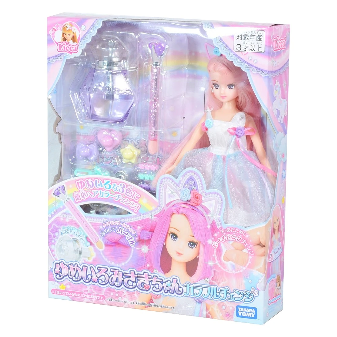 莉卡娃娃 夢幻粉彩變髮 美紗希娃娃