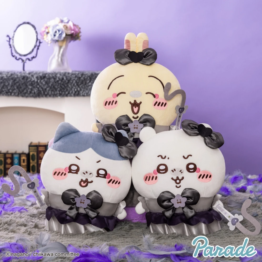 Parade 景品 吉伊卡哇 黑暗魔法少女 吉伊 小八 烏薩奇 絨毛玩偶 三款一套 35CM