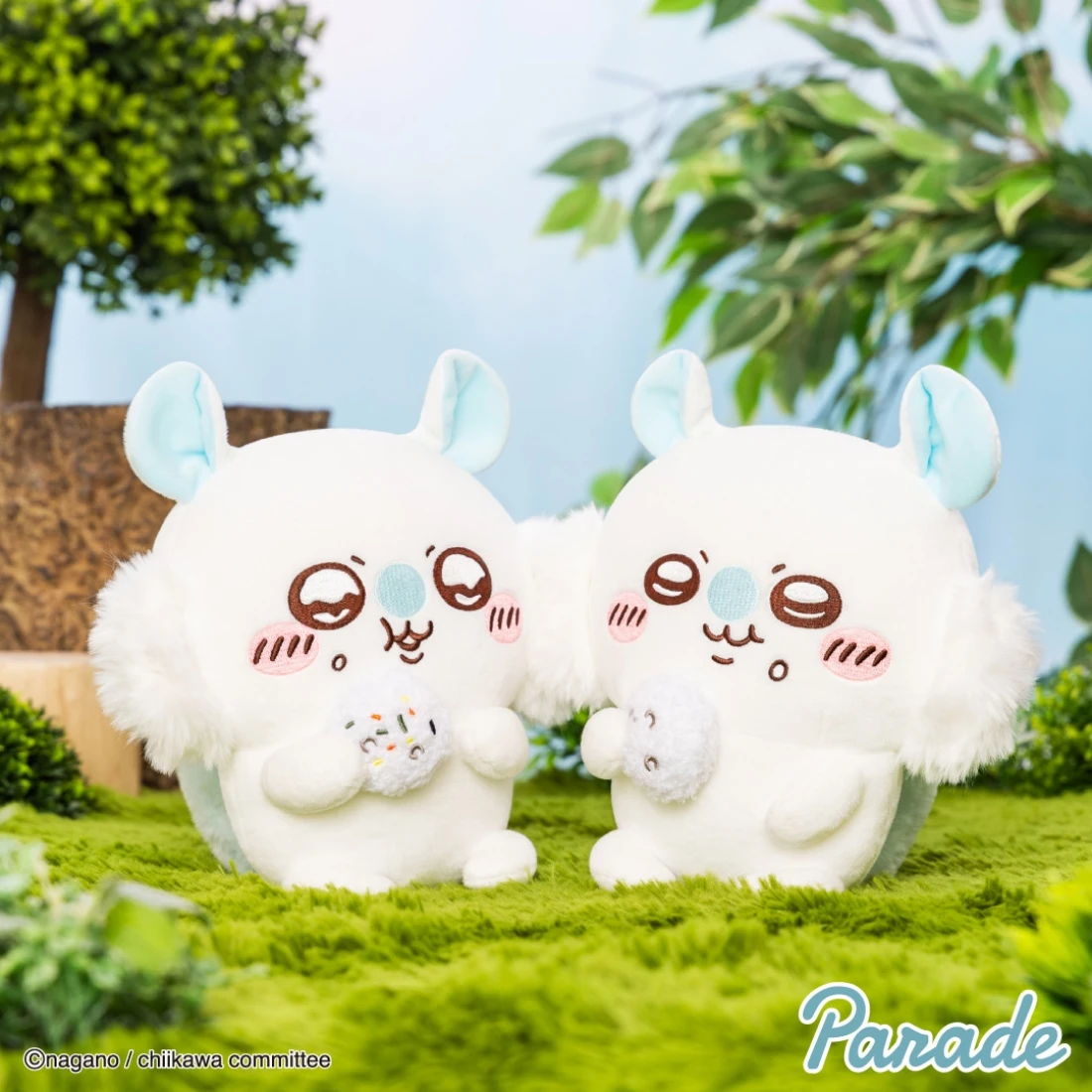 Parade 景品 吉伊卡哇 小桃 大吃 絨毛玩偶 兩款一套 20CM