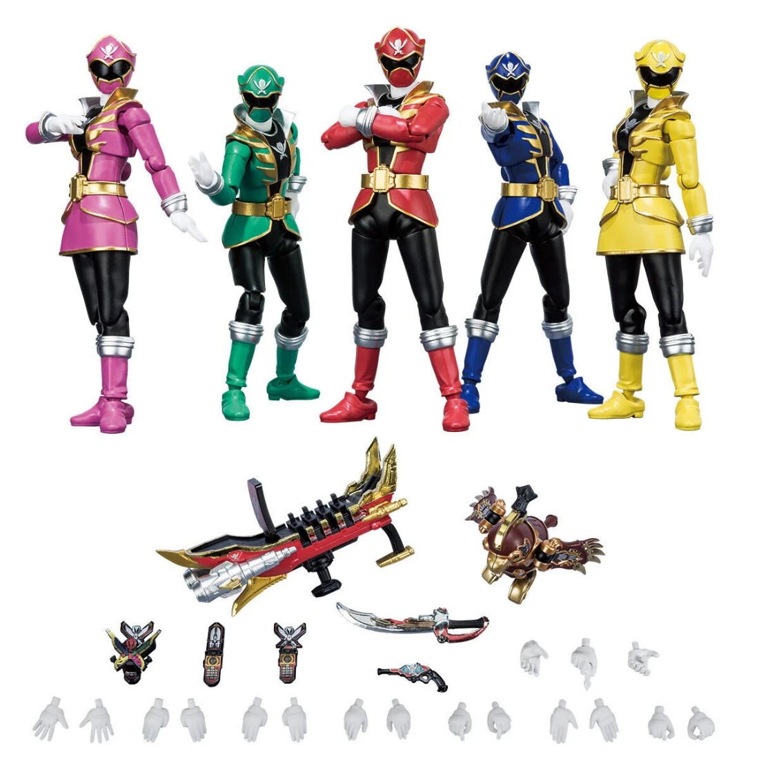 特價 魂商店限定 盒玩 SHODO SUPER 海賊戰隊 豪快者 Vol.1 套組