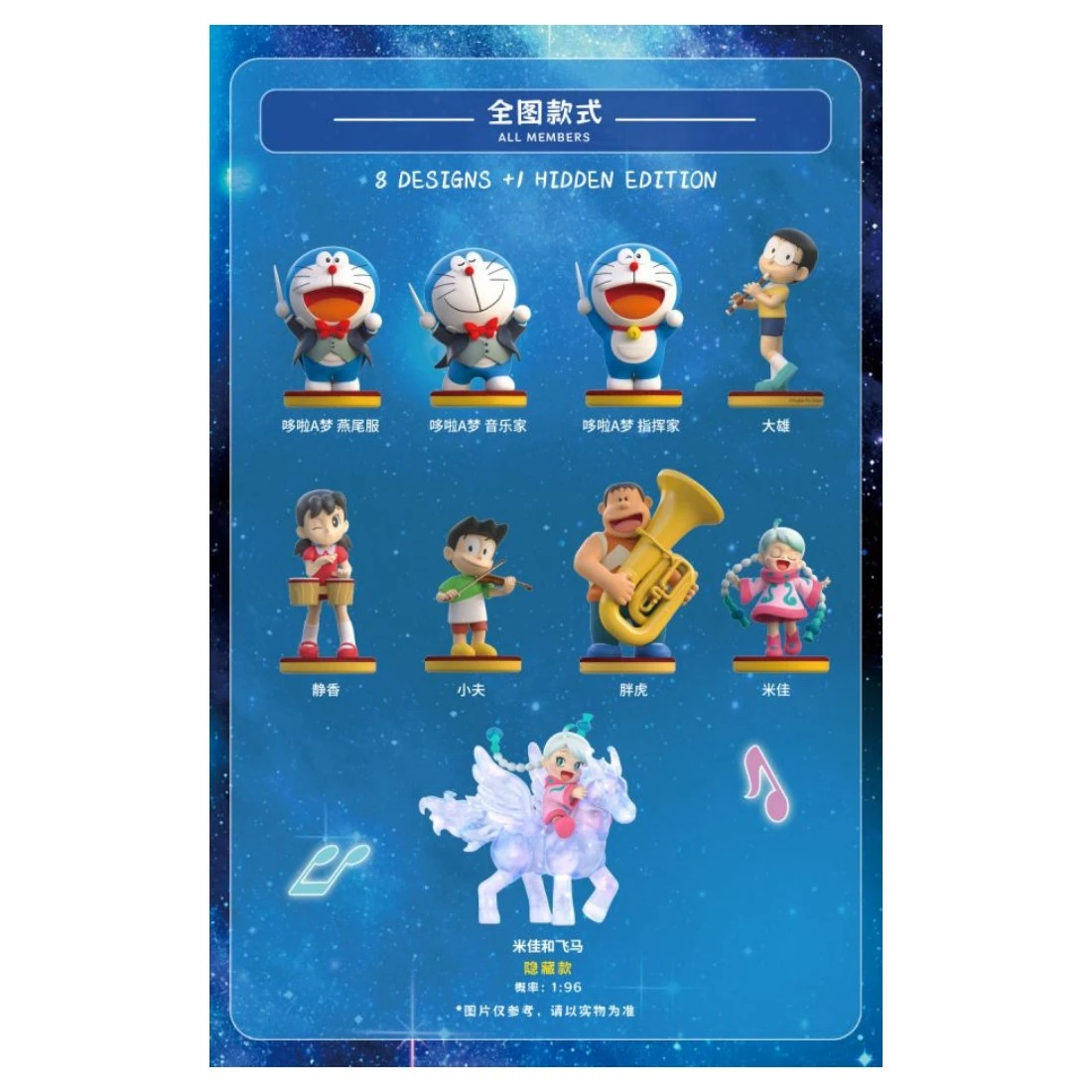 微次元 盒玩 哆啦A夢 大雄的地球交響樂 一中盒8入