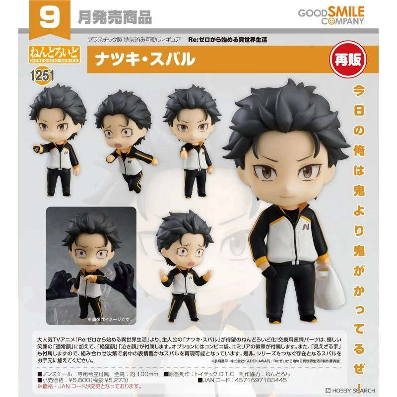 代理版 GSC 黏土人 Re:從零開始的異世界生活 菜月昴