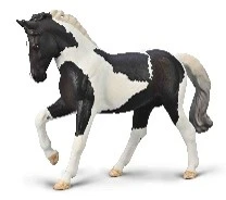 CollectA 動物模型 混血公馬-黑越背花斑色
