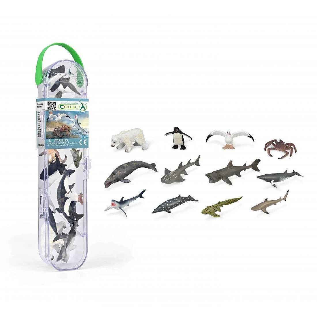 CollectA 動物模型 盒裝迷你海洋動物 3 12入