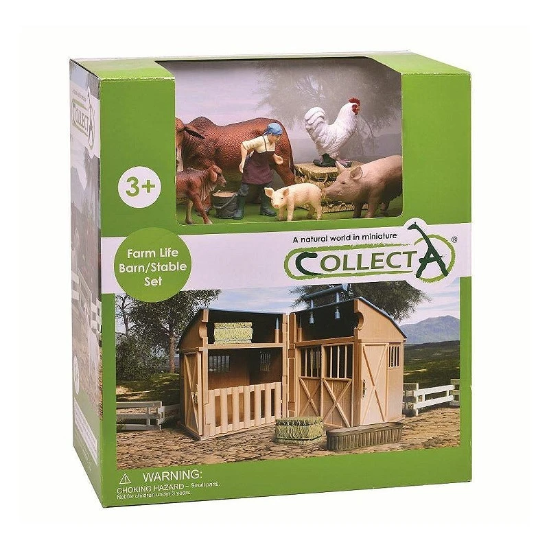 CollectA 動物模型 農場馬廄組