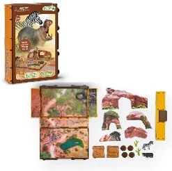 CollectA 動物模型 迷你野生動物玩具書套裝