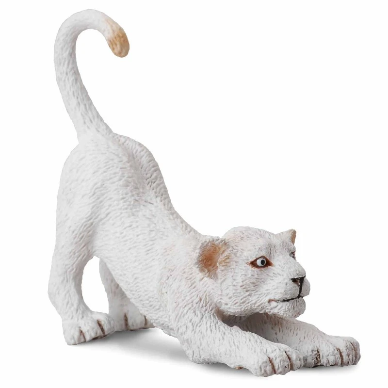 CollectA 動物模型 幼白獅 伸腰