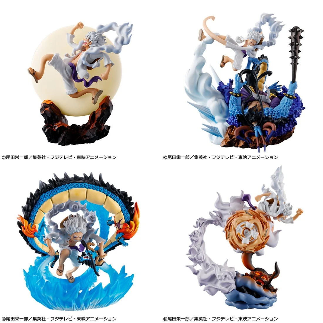 代理版 MH Petirama LOGBOX RE BIRTH D4 海賊王 魯夫 尼卡 5檔 套組