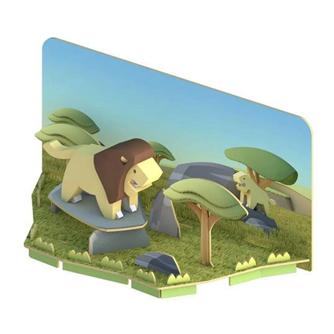 HalfToys 磁吸式玩具 HA001 動物系列 獅子