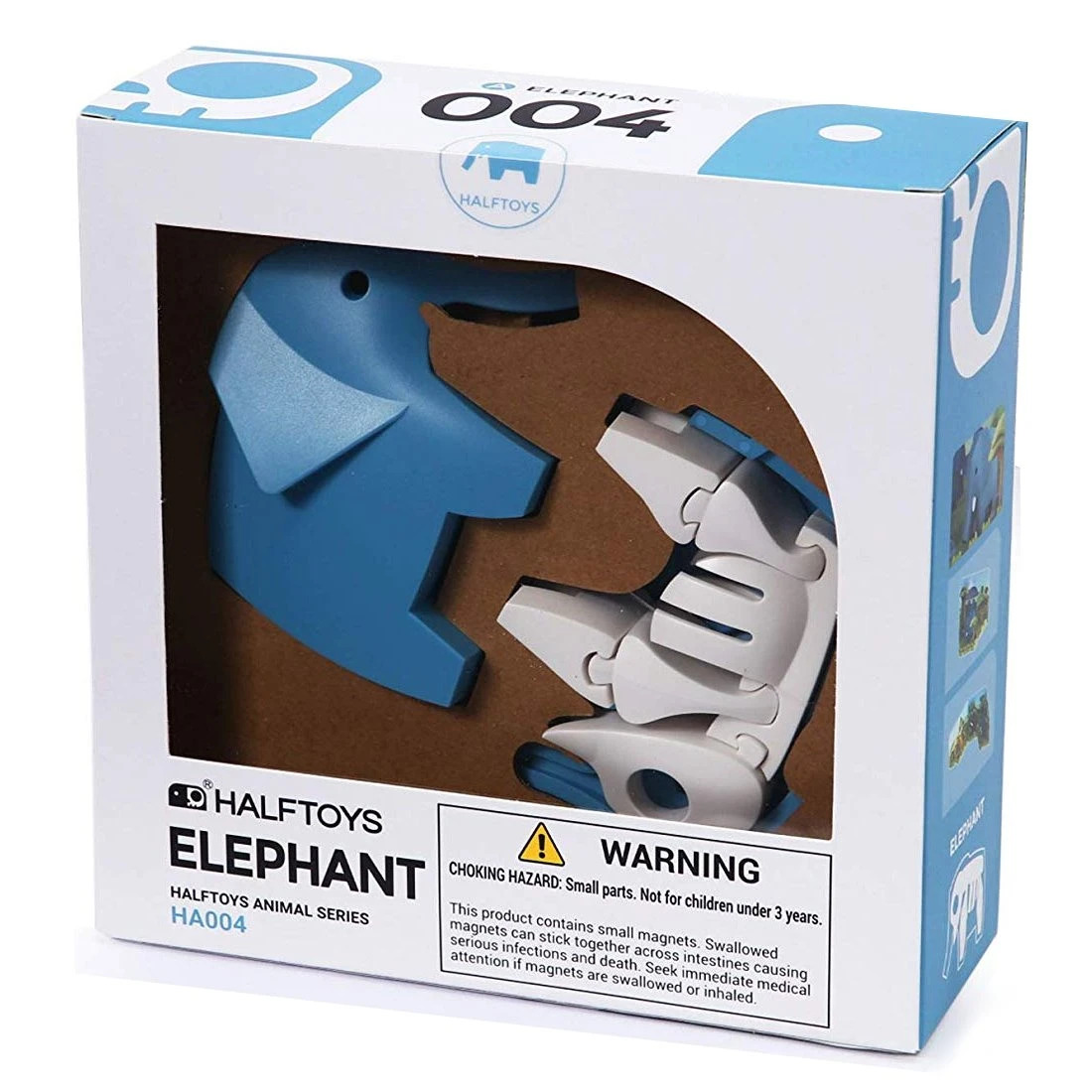 HalfToys 磁吸式玩具 HA004 動物系列 大象