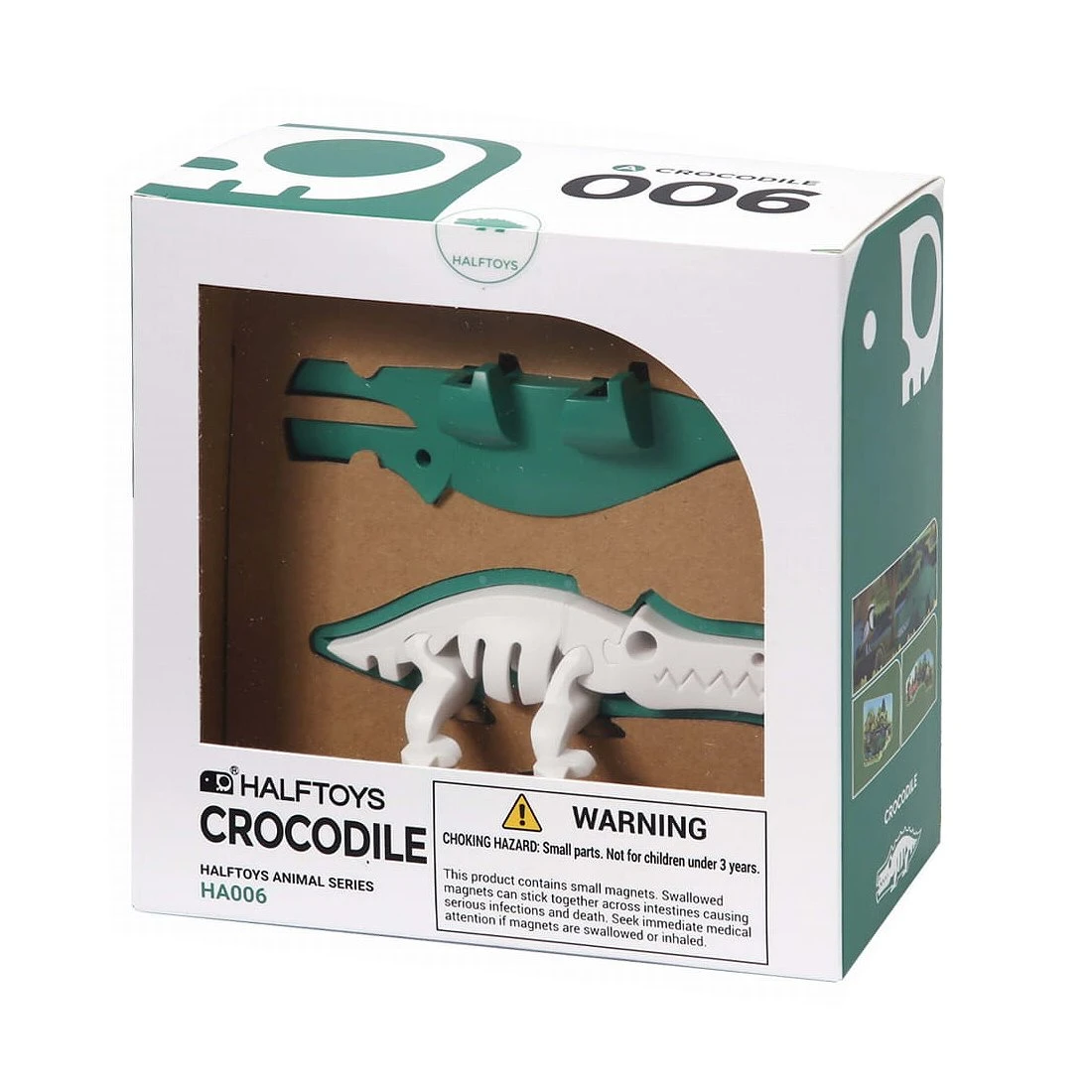 HalfToys 磁吸式玩具 HA006 動物系列 鱷魚