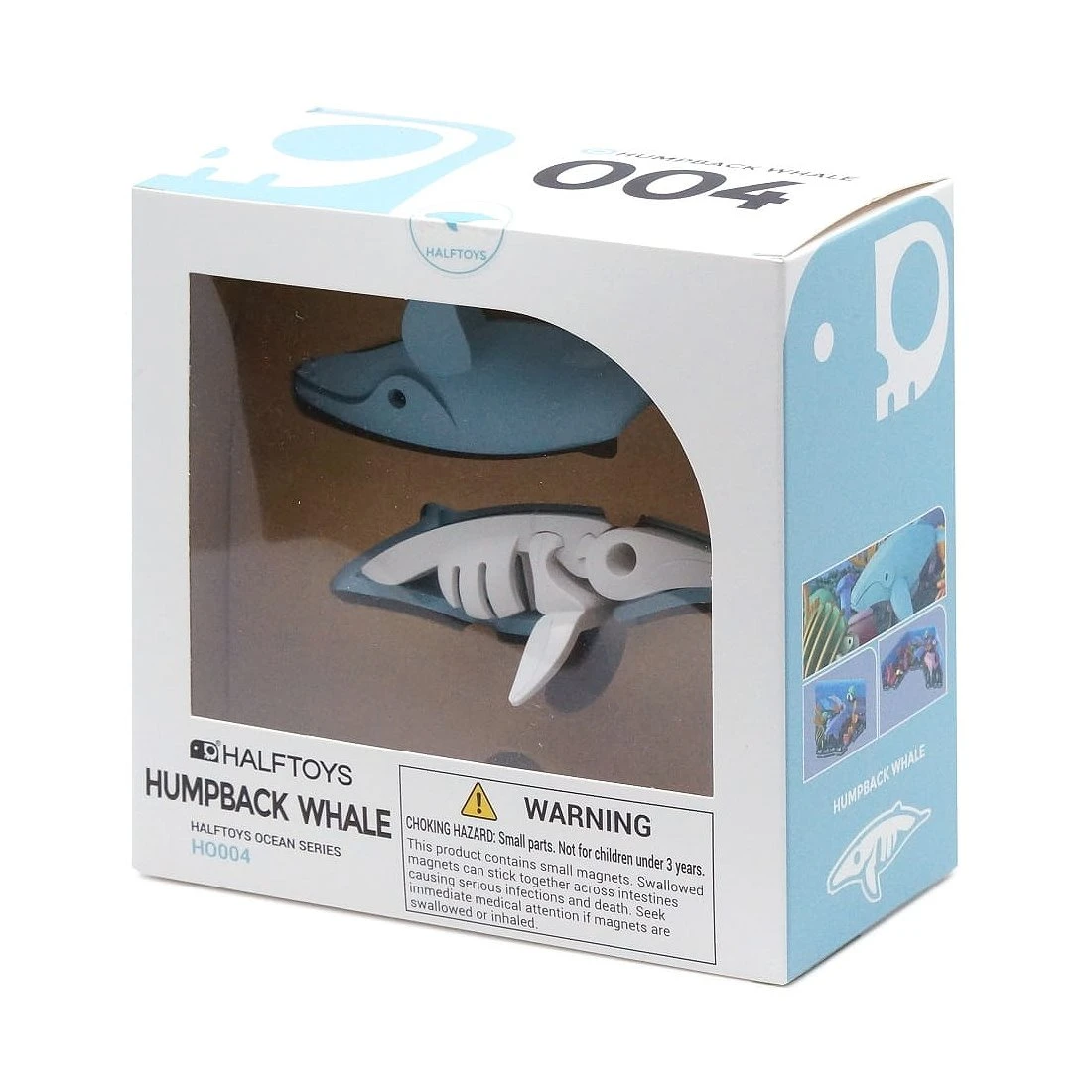 HalfToys 磁吸式玩具 HO004 海洋系列 座頭鯨 大翅鯨