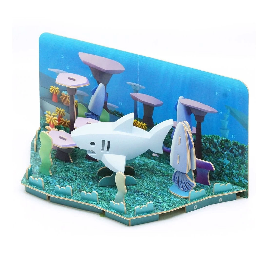 HalfToys 磁吸式玩具 HO006 海洋系列 大白鯊