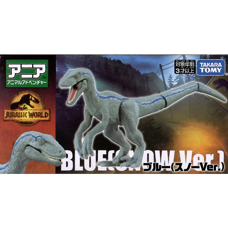 TakaraTomy ANIA 侏儸紀世界 迅猛龍小藍 雪地版