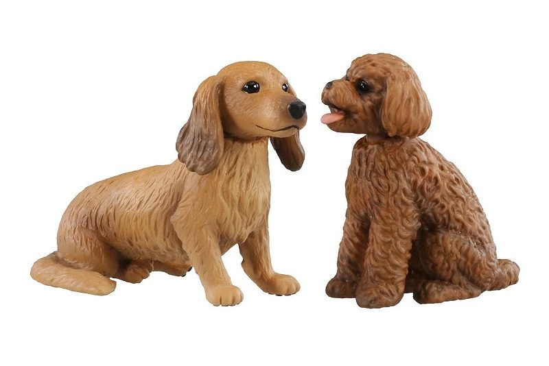 TakaraTomy ANIA  AP-02 長毛臘腸狗&紅貴賓犬