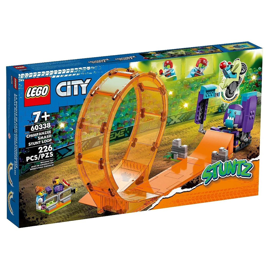 Lego 樂高 City 城市 60338 衝撞黑猩猩特技環形跑道