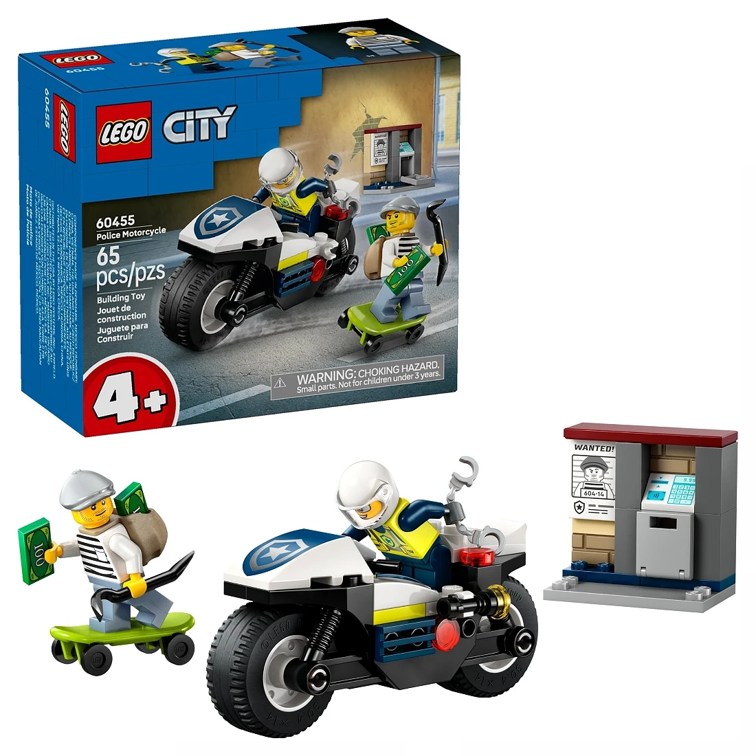 Lego 樂高 City 城市 60455 警用摩托車追逐戰