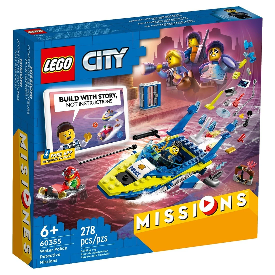 Lego 樂高 City 城市 60355 水上警察偵察任務
