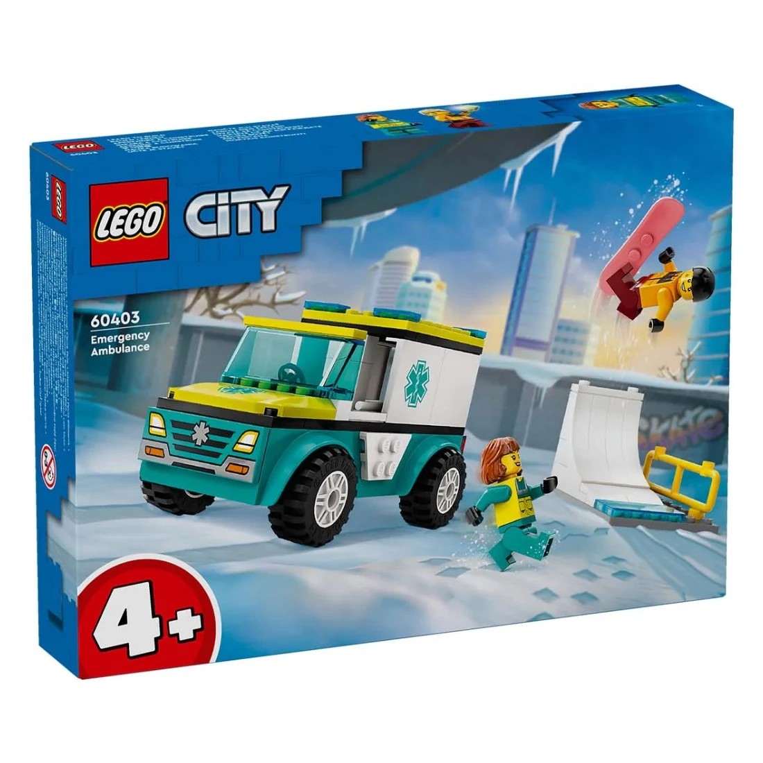 Lego 樂高 City 城市 60403 緊急救護車和單板滑雪者