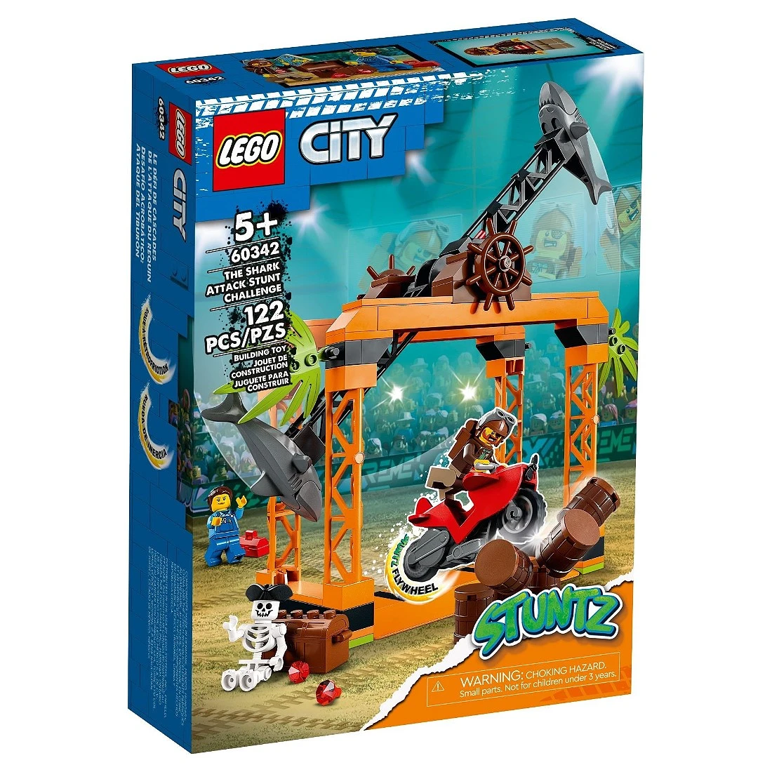 Lego 樂高 City 城市 60342 鯊魚攻擊特技挑戰組
