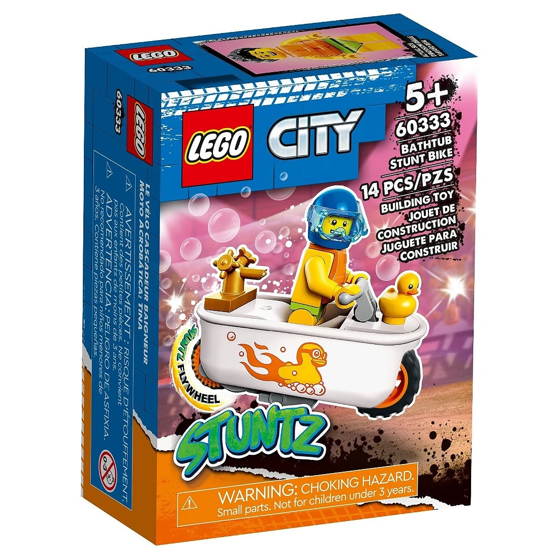 Lego 樂高 City 城市 60333 浴缸特技摩托車