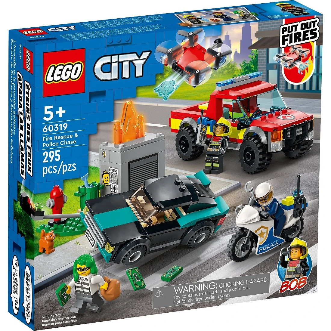 Lego 樂高 City 城市 60319 消防救援和警察追捕行動