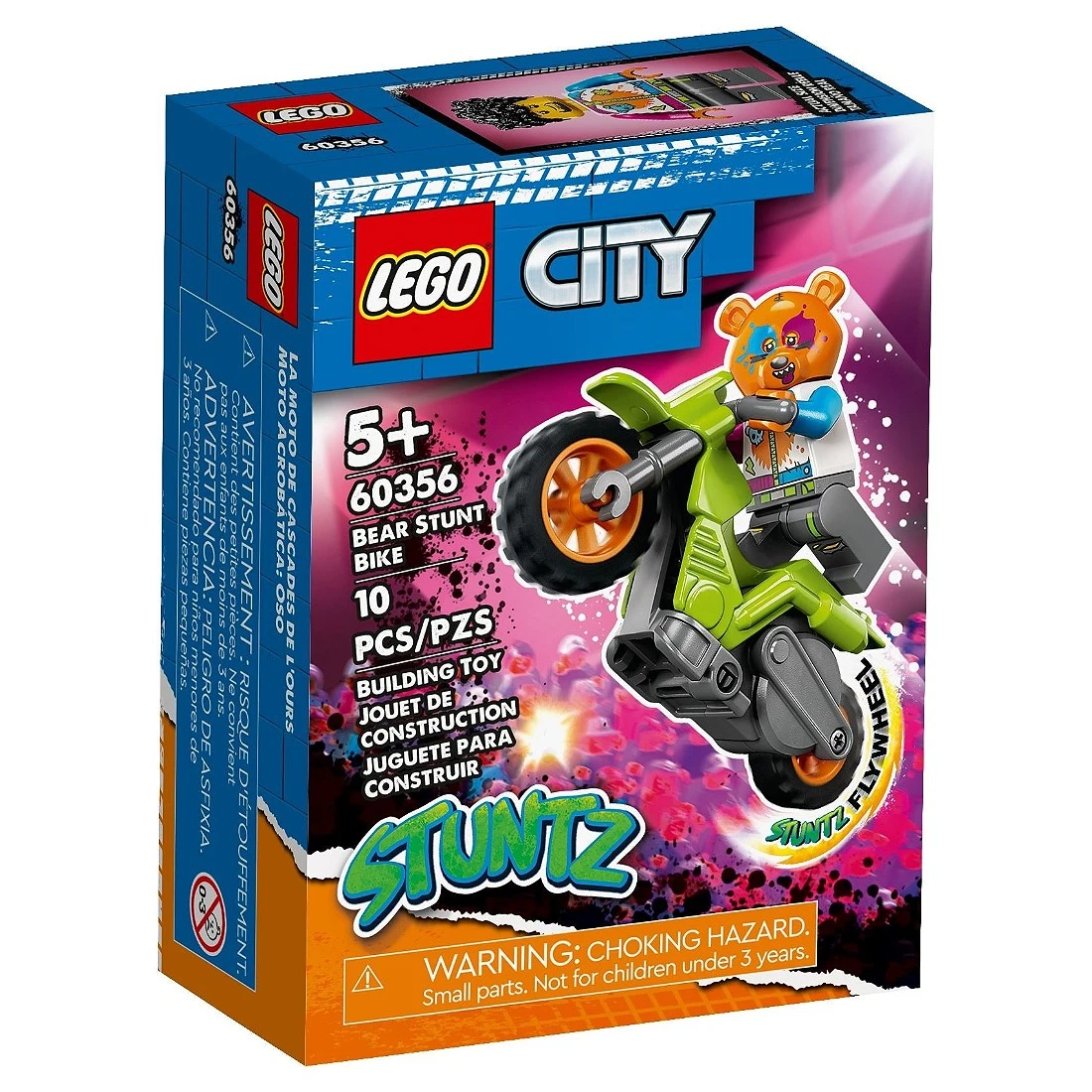 Lego 樂高 City 城市 60356 大熊特技摩托車