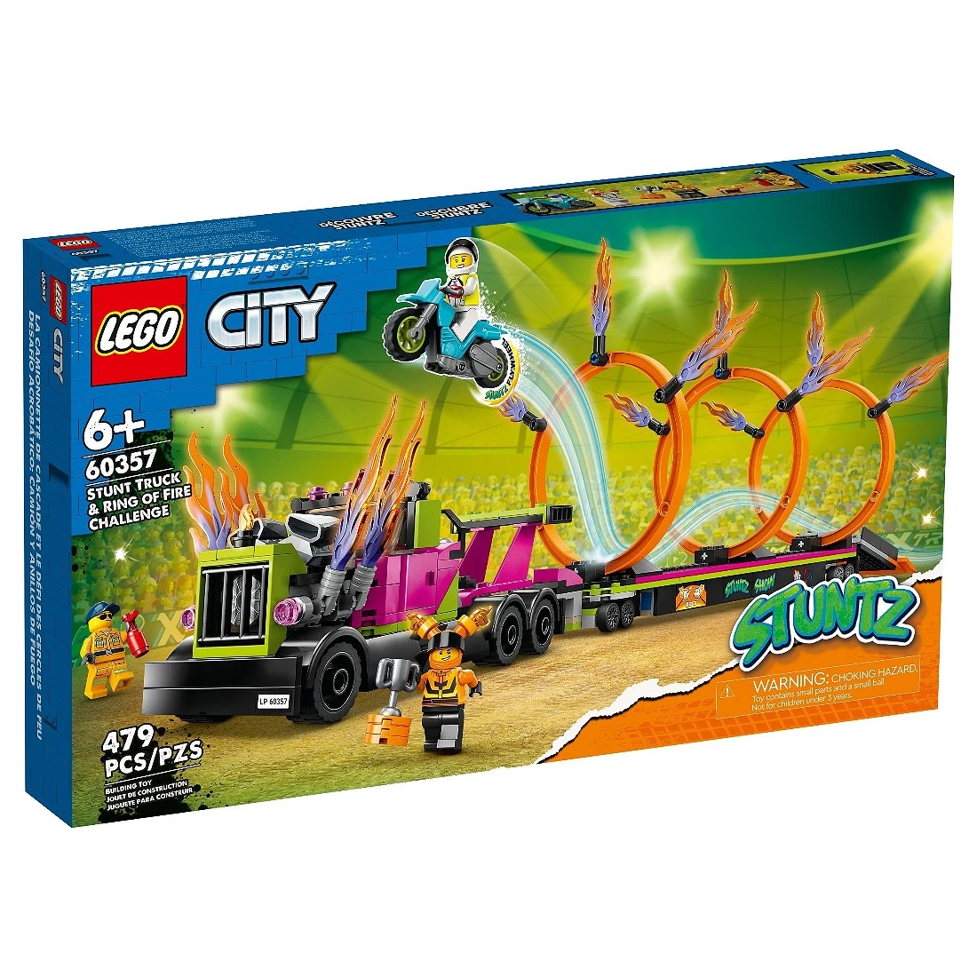 Lego 樂高 City 城市 60357 特技卡車和火車挑戰組