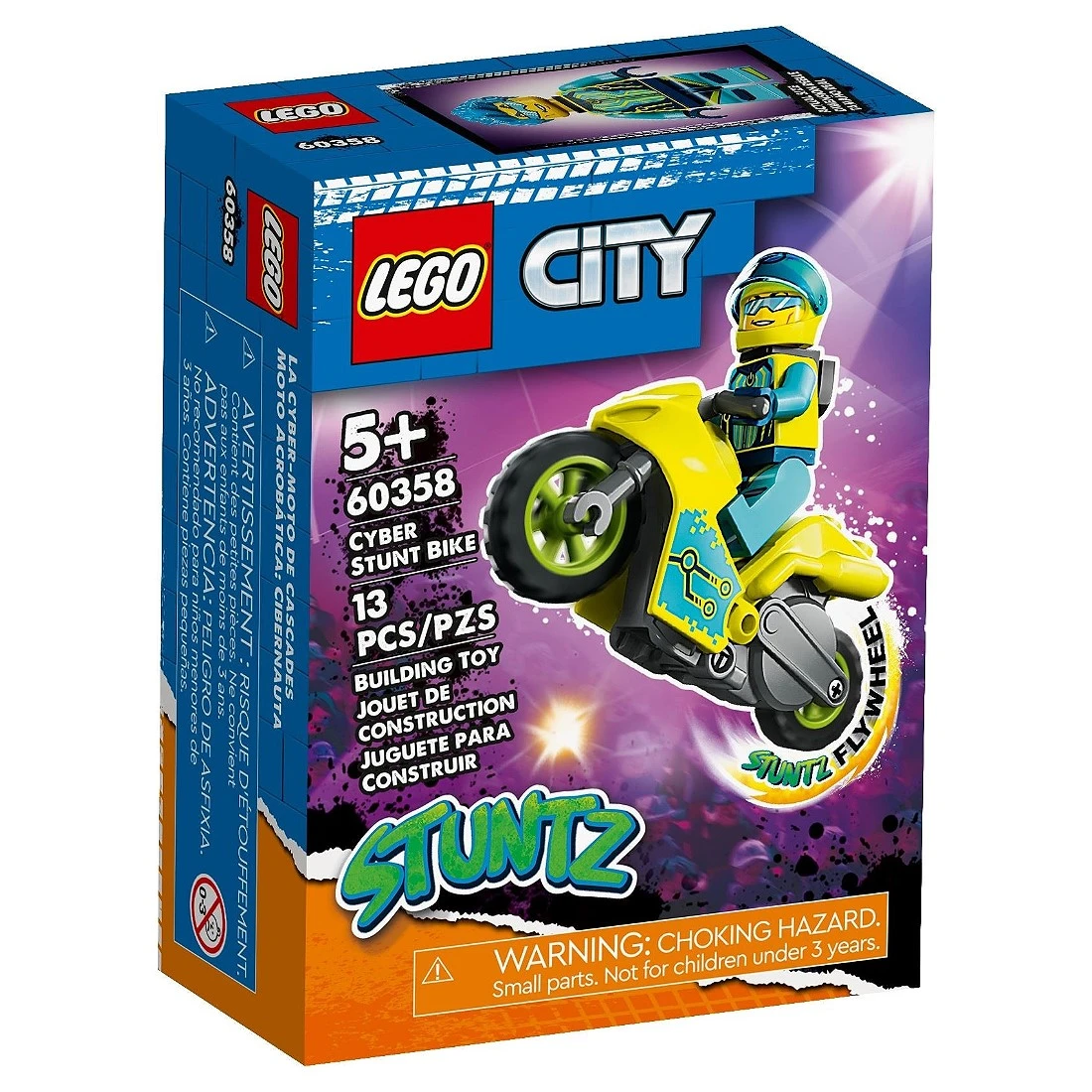Lego 樂高 City 城市 60358 網路特技摩托車