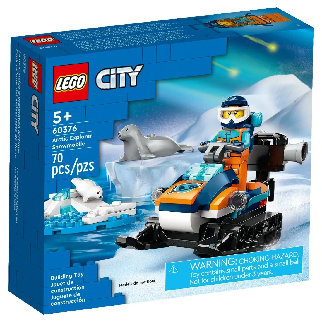Lego 樂高 City 城市 60376 北極探險家雪上摩托車