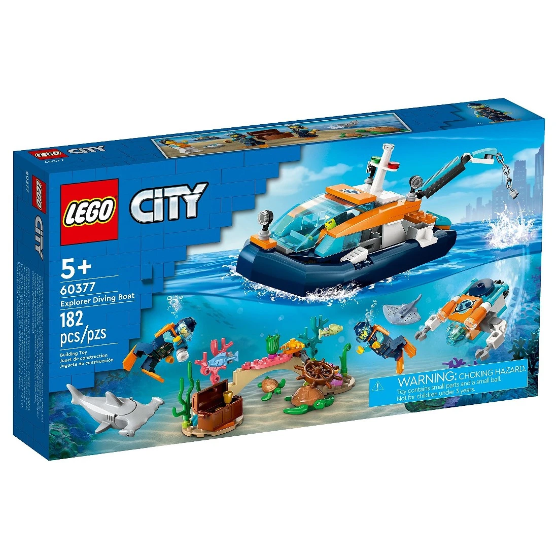 Lego 樂高 City 城市 60377 探險家潛水工作船