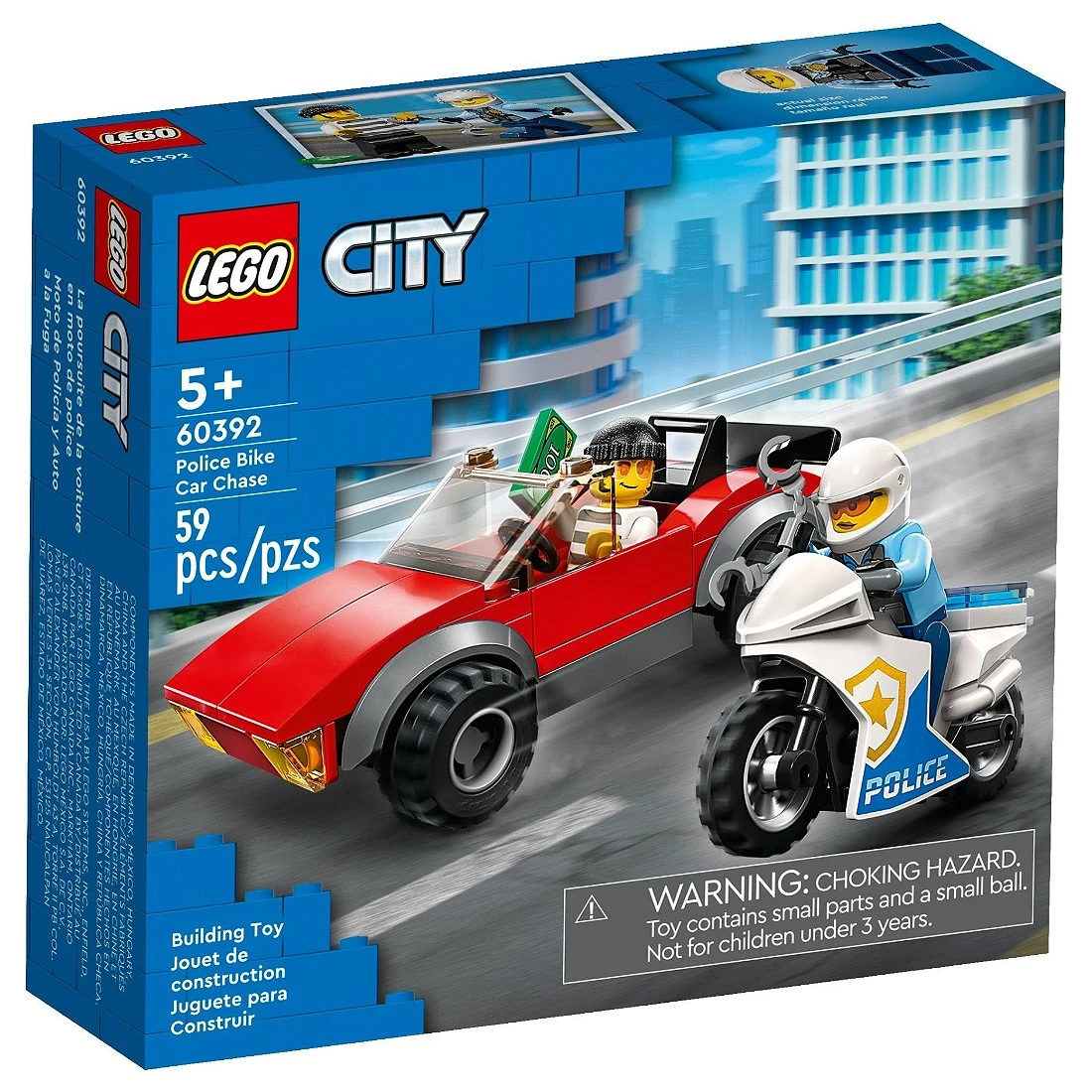 Lego 樂高 City 城市 60392 警察摩托車飛車追逐