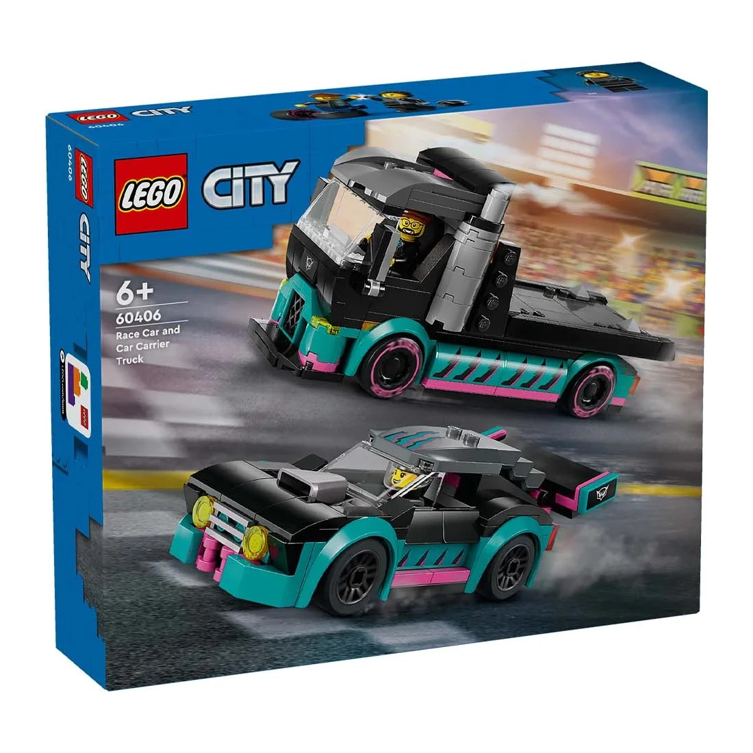 Lego 樂高 City 城市 60406 賽車與汽車運輸車