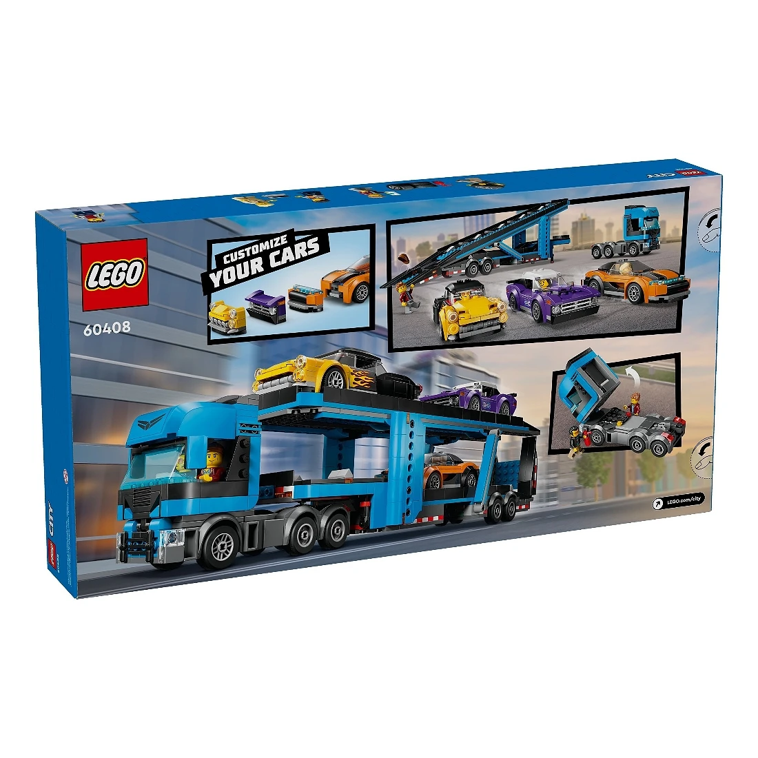 Lego 樂高 City 城市 60408 汽車運輸車和跑車