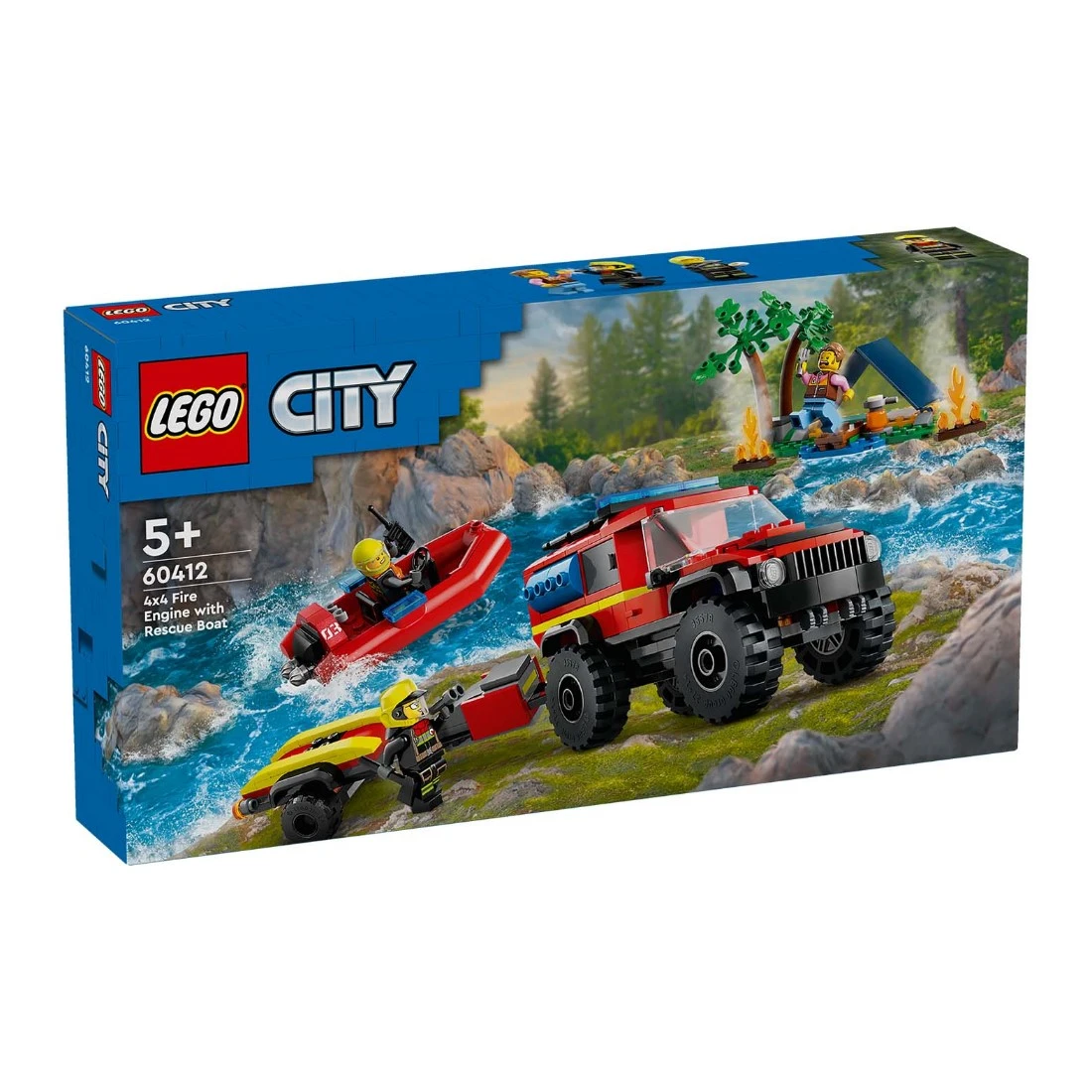 Lego 樂高 City 城市 60412 四輪驅動消防車和救援艇