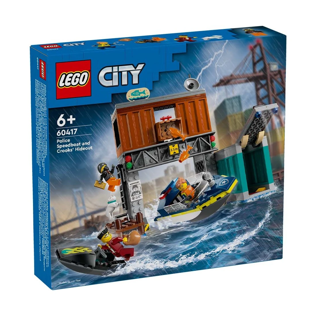 Lego 樂高 City 城市 60417 警察快艇和壞蛋藏身處