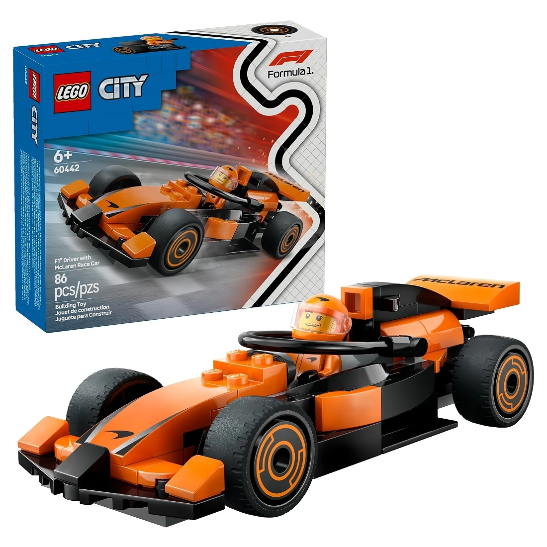 Lego 樂高 City-F1 60442 賽車手和 McLaren 賽車